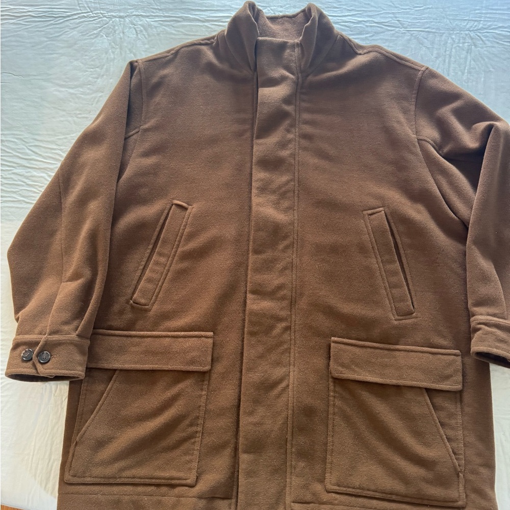 Talbots Men's Brown Car Coat 2XL